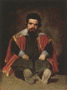 Diego Velazquez Portrait of the Jester Don Sebastian de Morra oil painting